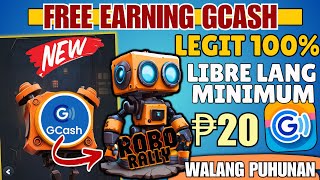 BAGONG LIBRE AT LEGIT EARNING GCASHROBORALLY APP FREE GCASHampLAZADAWALANG PUHUNANearningapphowto [upl. by Naik]