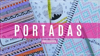 CARÁTULAS y PORTADAS PARA CUADERNOS cuadriculados agendas y libretas ❤ DECORAR CUADERNOS TUMBLR [upl. by Bennink893]