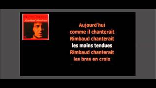 Michel Delpech Rimbaud Chanterait [upl. by Eisnil]