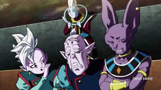 Whis and the other Gods react to Goku unlocking Ultra Instinct  English Dub [upl. by Finbar]