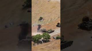 t55 tank vs t72 tank battle shorts short [upl. by Enael]