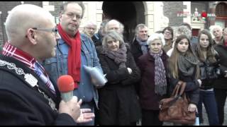 Herdenkingssteen voor Klaas Jan Mulder op Koeplein [upl. by Niltak503]