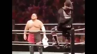 Sami Zayn dancing to Samoa Joes entrance theme  Hilarious [upl. by Pearce]