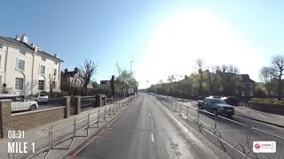 The full London Marathon course in 90 seconds ⏩ [upl. by Ahsekin]