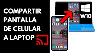 Cómo COMPARTIR PANTALLA de CELULAR a LAPTOP o PC 2023 [upl. by Nohtanoj539]