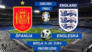 ŠPANIJA  ENGLESKA EURO 2024  14 JuL 2100 h  PRATIMO UŽIVO  uefa euro2024 [upl. by Conard]