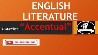 English Literature  Literary Term  AccentualSyllabic verse [upl. by Enitsirc134]