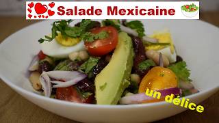 Salade Mexicaine  salade maison facile à réaliser et pas chère🥗🥗🥗 [upl. by Olwena]