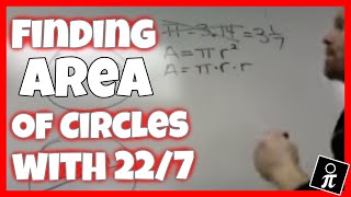 Finding the area of circles using 227 [upl. by Nnyleuqaj]