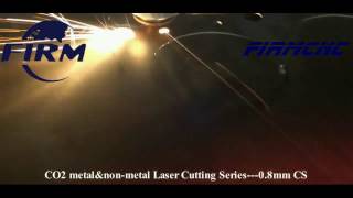 130W CO2 laser cut 08mm carbon steel [upl. by Niai]