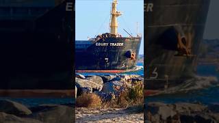 EBURY TRADER on the Rocks🌊🌊ship waves sea wow epic huge fortmonroe virginia hampton [upl. by Erfert390]