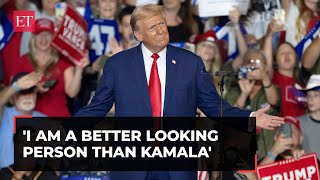 I am a better looking person than Kamala quips Donald Trump at Pennsylvania campaign rally [upl. by Dawes]