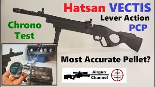 Hatsan VECTIS Chrono Test Lever Action PCP Air Rifle [upl. by Vanden717]