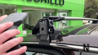 Instalación Thule Wingbar Edge con pie 7205 en techo normal [upl. by Hewett]