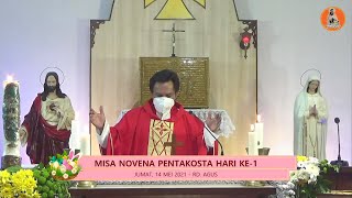 MISA NOVENA PENTAKOSTA HARI KE1 JUMAT 14 MEI 2021 PAROKI ST ALBERTUS DE TRAPANI MALANG [upl. by Zosema]