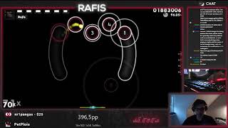 Live Rafis  Niko  Made of Fire Oni DT 9482 315pp 3❌  osu [upl. by Ehtyaf662]