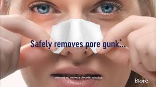 Bioré Pore Strips Remove pore gunk instantly [upl. by Idham]