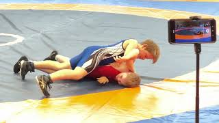 Wrestling  Ringen LM SA 2024 in Halle Freestyle Jugend C U12 46 kg Lieff  Golembiewski [upl. by Latton129]