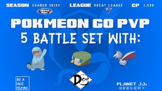 Pokémon GO PvP  Great League 5 Rounds Quagsire  Charjabug  Skarmory [upl. by Burnley]