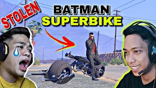 Stealing a quotBATMAN SUPERBIKEquot from VonOrdonaVlogs sa GTA 5 Sobrang gandaa😲 [upl. by Aleciram823]