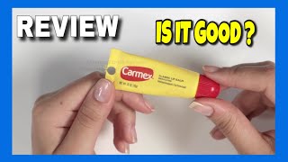 Carmex Lip Balm Original Tube Review [upl. by Yelrebmyk]