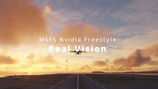 Real Vision  MSFS Nvidia Freestyle Settings [upl. by Champ406]