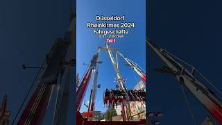 Rheinkirmes Düsseldorf 2024 Fahrgeschäfte Teil 1 rheinkirmes 2024 düsseldorf fahrgeschäfte [upl. by Zumstein]