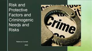 Risk and Protective Factors and Criminogenic Needs [upl. by Qiratla]