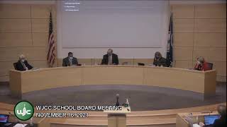 WJCC School Board Meeting from 11162021 [upl. by Penney]