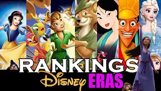 Disney Animation ERAS RANKED  Which ERA are You [upl. by Ardnauqal]