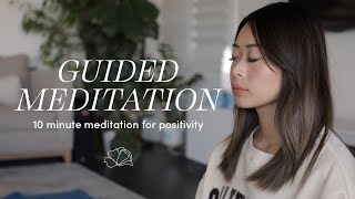 10 Minute Guided Meditation for Positive Energy Peace amp Light 🌤 [upl. by Anhavas]