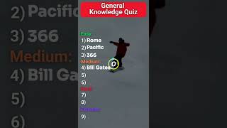 General Knowledge Quiz 1 [upl. by Airalednac457]