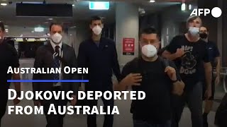 Djokovic deported from Australia after losing court battle  AFP [upl. by Genna802]