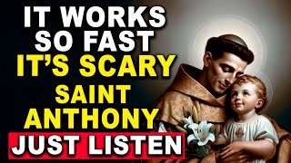 POWERFUL PRAYER TO RECEIVE AN URGENT MIRACLE  SAINT ANTHONY [upl. by Nosnek]