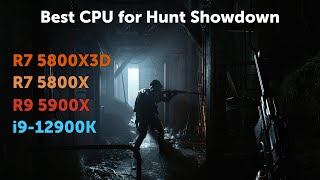 Best CPU for Hunt Showndown R7 5800X3D vs R7 5800X vs R9 5900X vs i912900K [upl. by Hctub]