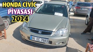 2 EL HONDA CİVİC FİYATLARI VE PİYASASI  2024  Sahibinden Honda Civic FD6 FB7 ve İes Kasa [upl. by Laehcym239]