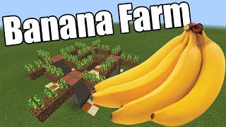 Banana Farm  Minecraft PE [upl. by Nnayar]