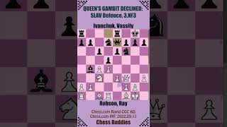 Pawn Formation SLAV 🔴 Robson Ray vs Ivanchuk Vassily  Chesscom Rapid CGC KO Chesscom 2022 [upl. by Amerigo484]