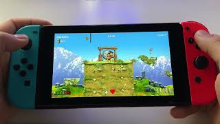 Moorhuhn Jump and Run Traps and Treasures 2  Switch handheld gameplay [upl. by Giesecke506]