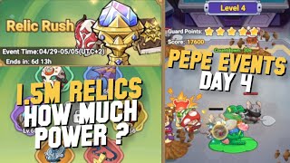 1 530 000 Relic Shards and Pepe Events Day 4 in Legend of Mushroom [upl. by Harv]