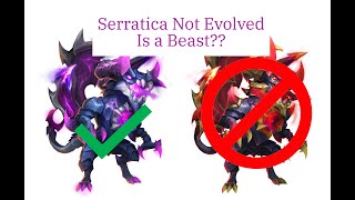 Castle Clash Serratica Not Evolved is a Beast [upl. by Nodnar]