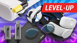 LevelUp Your Quest 2 With These Essential VR Accessories Battery Cable Mat Lenses [upl. by Milone]