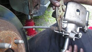 How to replace a brake caliper and bleed the brakes afterwards [upl. by Isabelita]