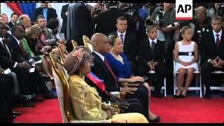 Inauguration of Michel Martelly as Haitian president [upl. by Bartlet]