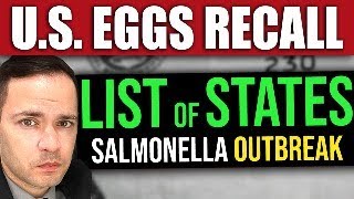 EGG RECALL CDC List of States with Salmonella Outbreak [upl. by Kacey791]