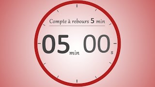 Compte à rebours 5 minutes ⏱️  Timer 5 min  Entrainement Grand Oral [upl. by Fernyak608]