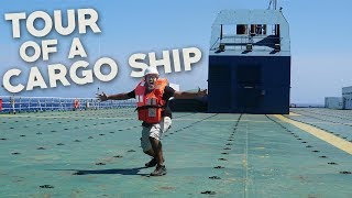 CARGO SHIP TOUR  Grimaldi Grande Mediterraneo  Cargo Ship Travel Maritime [upl. by Aloz256]