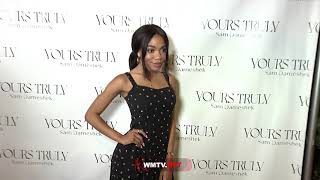 Teala Dunn arrives at Sam Damesheks Yours Truly book Release party [upl. by Feilak]