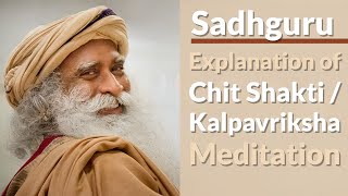 Sadhguru  Chit Shakti  Kalpavriksha Meditation Explanation  Teaching Samyukti  Talk Black Screen [upl. by Dami]