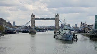 London Walk  Bank to Tower Bridge  Subtitles [upl. by Emelia]